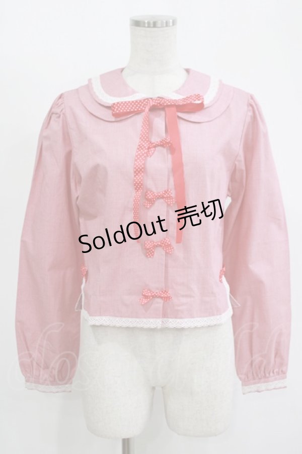 画像1: Heart E / うさみみブラウス Free レッド H-25-11-13-1039-LO-BL-NS-ZH (1)