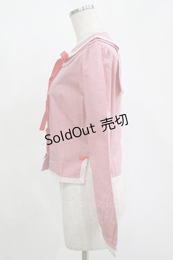 画像2: Heart E / うさみみブラウス Free レッド H-25-11-13-1039-LO-BL-NS-ZH (2)