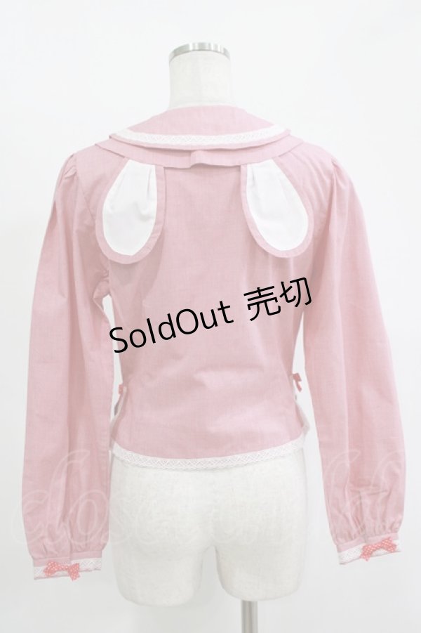 画像3: Heart E / うさみみブラウス Free レッド H-25-11-13-1039-LO-BL-NS-ZH (3)