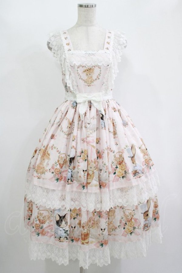 画像1: Royal Princess Alice / Rose Gardenジャンパースカート/tonoコラボ Free ピンク H-25-11-13-1004-LO-OP-NS-ZH (1)