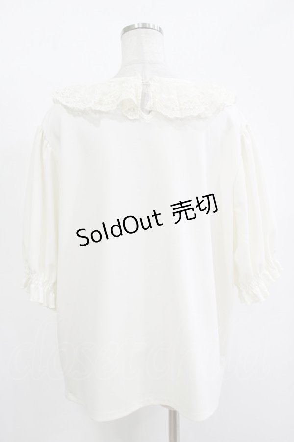 画像3: m petit by misako / レース襟プルオーバー 4L 生成り H-25-11-13-1049-LO-TO-NS-ZH (3)