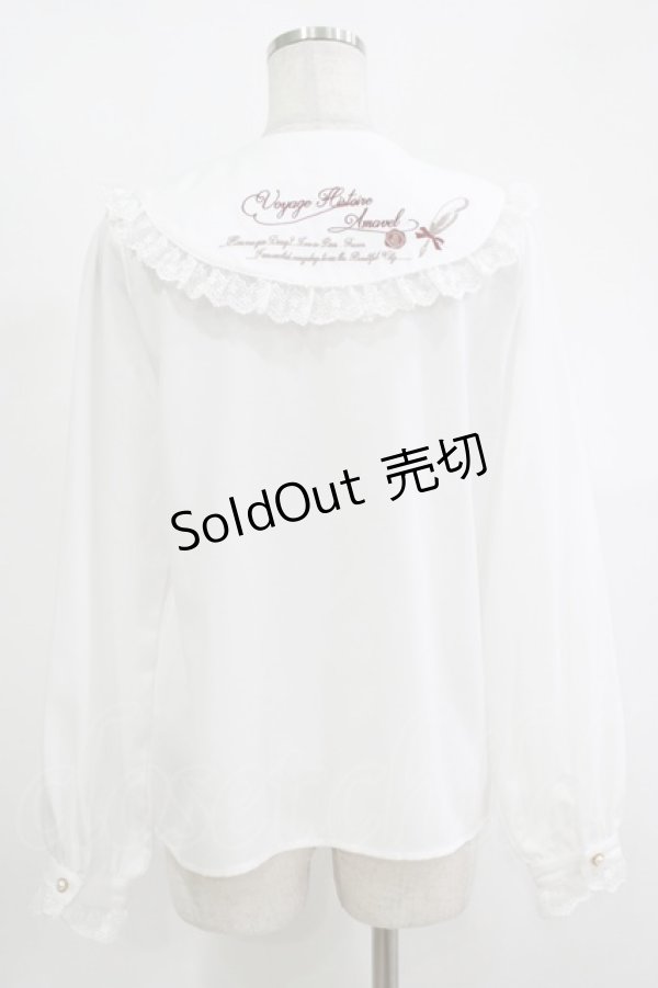 画像3: Amavel / Air Mail レースフリルブラウス Free オフ H-25-11-13-1050-CA-BL-NS-ZH (3)