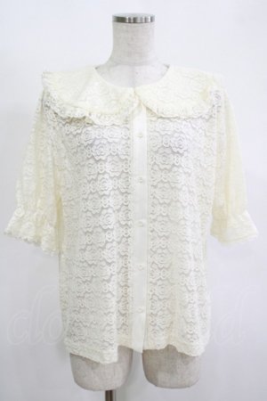 画像: m petit by misako / TT* AOKレースブラウス LL アイボリー H-25-11-13-1053-LO-BL-NS-ZH