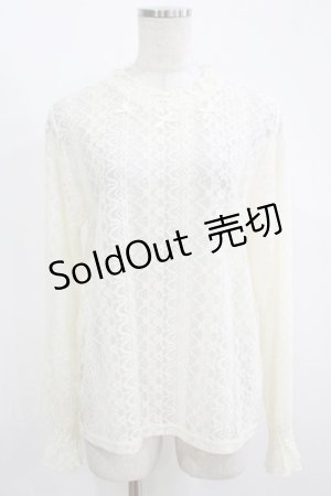 画像: m petit by misako / レースインナートップス LL オフ H-25-11-13-1054-LO-TO-NS-ZH