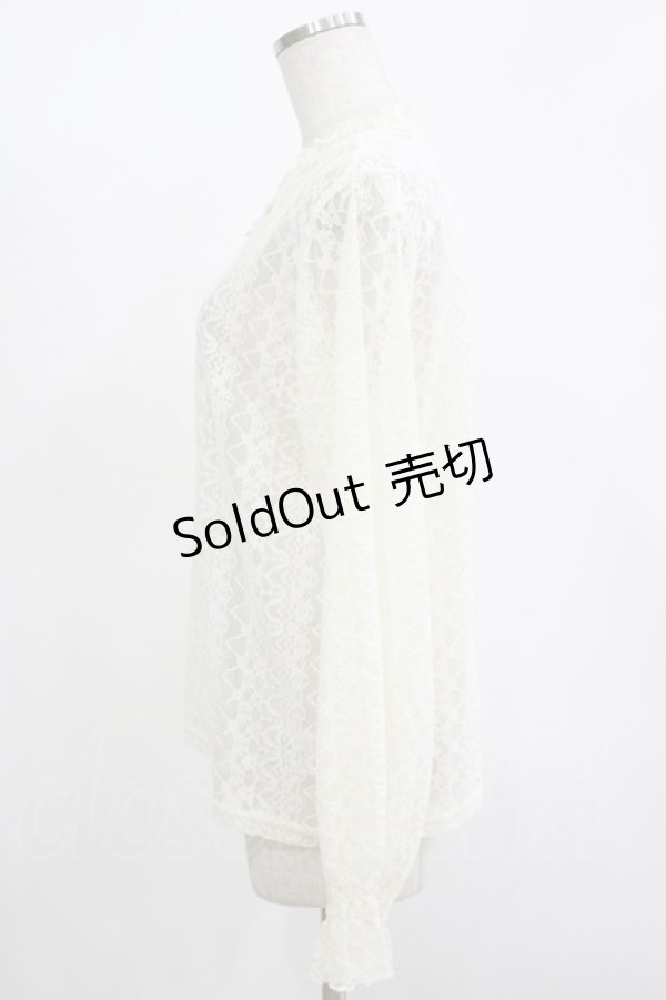 画像2: m petit by misako / レースインナートップス LL オフ H-25-11-13-1054-LO-TO-NS-ZH (2)