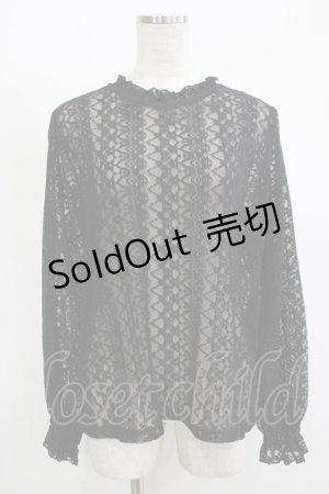 画像: m petit by misako / レースインナートップス LL ブラック H-25-11-13-1055-LO-TO-NS-ZH