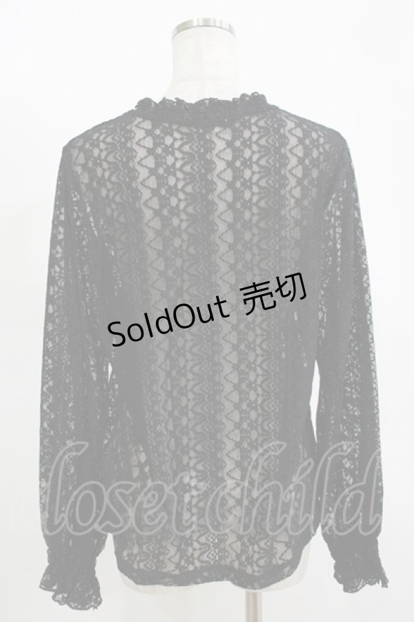 画像3: m petit by misako / レースインナートップス LL ブラック H-25-11-13-1055-LO-TO-NS-ZH (3)