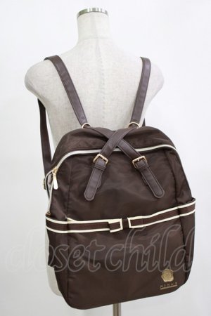 画像: m petit by misako / NINA'S コラボ AM2WAYリュック  ブラウン H-25-11-13-1058-LO-BG-NS-ZH