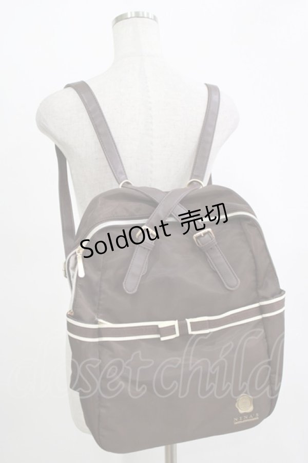 画像1: m petit by misako / NINA'S コラボ AM2WAYリュック  ブラウン H-25-11-13-1058-LO-BG-NS-ZH (1)