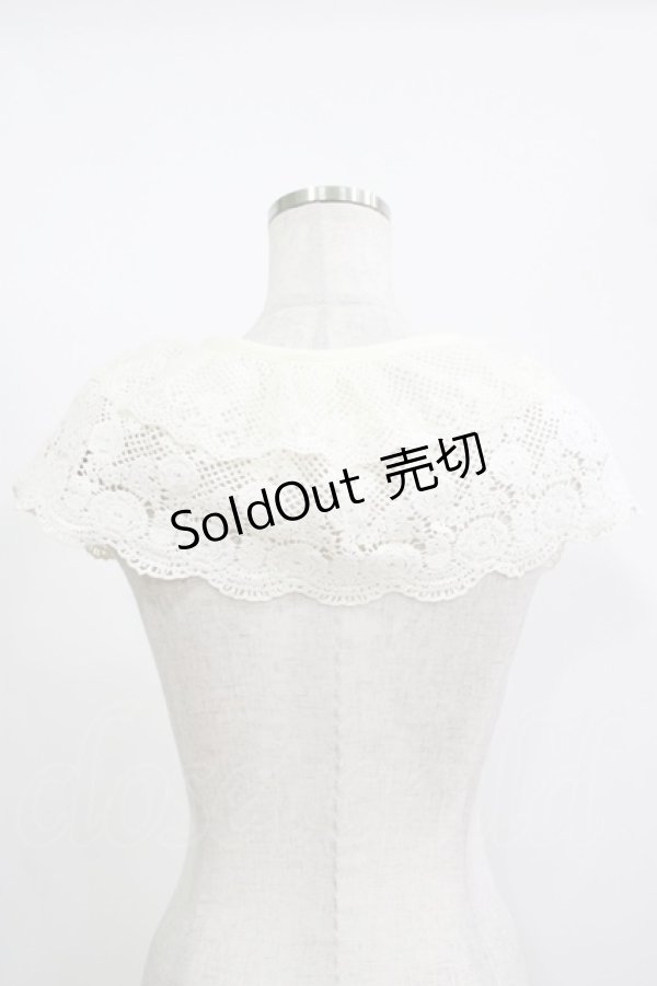 画像2: m petit by misako / AMダブルレースツケエリ  生成り H-25-11-13-1062-LO-ZA-NS-ZH (2)