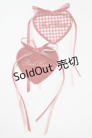 画像: PINK HOUSE / ハートワッペンセット  レッド H-25-11-13-1070-LO-ZA-NS-ZH