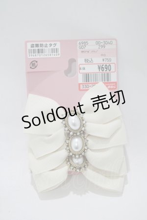 画像: m petit by misako / AM3Pリボンクリップ  オフ H-25-11-13-1072-LO-AC-NS-ZH