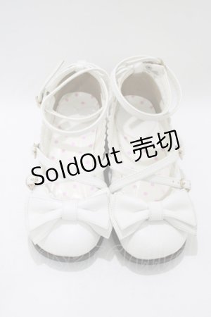画像: Angelic Pretty / Tea Party Shoes S/約22.5cm ホワイト H-25-11-13-1079-AP-SH-NS-ZH