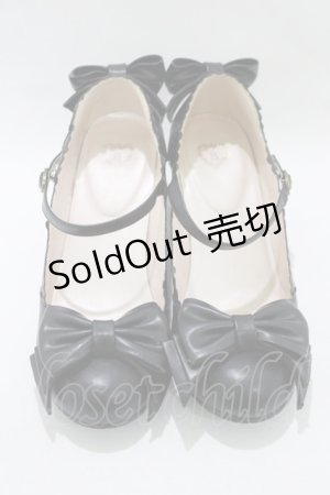 画像: BABY,THE STARS SHINE BRIGHT / アンティークリボンシューズ S/約22.0〜22.5cm ブラック H-25-11-13-1080-BA-SH-NS-ZH