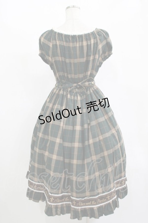 画像3: ALICE and the PIRATES / Antique Royal Tartanワンピース Free グリーン H-25-11-13-1008-PA-OP-NS-ZH (3)