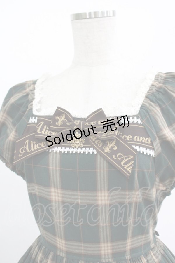 画像4: ALICE and the PIRATES / Antique Royal Tartanワンピース Free グリーン H-25-11-13-1008-PA-OP-NS-ZH (4)