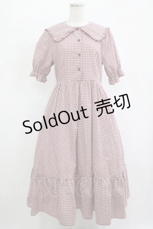 画像: m petit by misako / AM*ギンガムCHKワンピース L レッド H-25-11-13-1012-LO-OP-NS-ZH