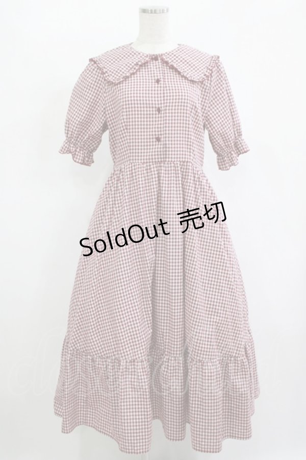 画像1: m petit by misako / AM*ギンガムCHKワンピース L レッド H-25-11-13-1012-LO-OP-NS-ZH (1)
