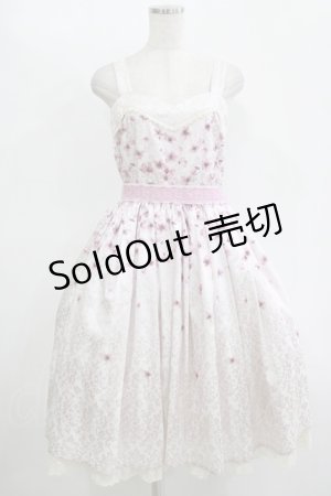 画像: axes femme Kawaii / 桜柄ジャンパースカート M ピンク H-25-11-13-1002-AX-OP-NS-ZH