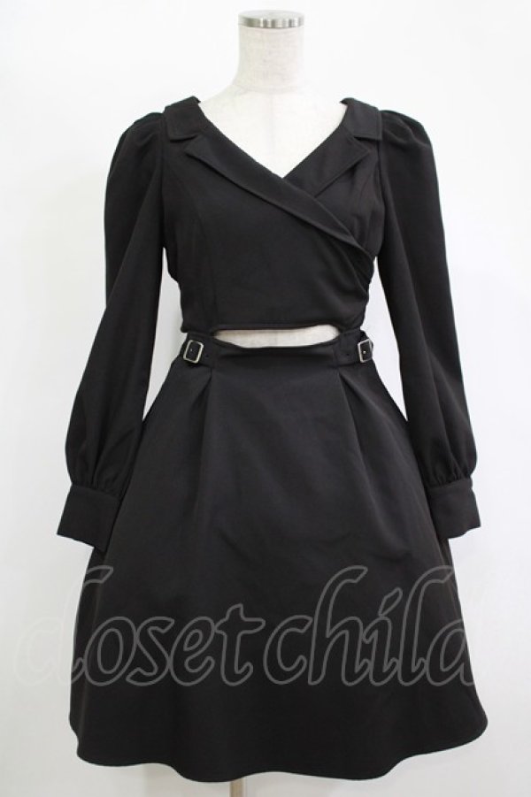 画像1: EATME / カットアウトワンピース S ブラック H-25-11-13-1015-LO-OP-NS-ZH (1)