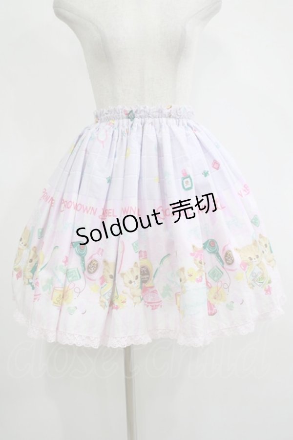 画像1: metamorphose / バブルバスタイムミニスカート Free ラベンダー H-25-11-13-1017-ME-SK-NS-ZH (1)