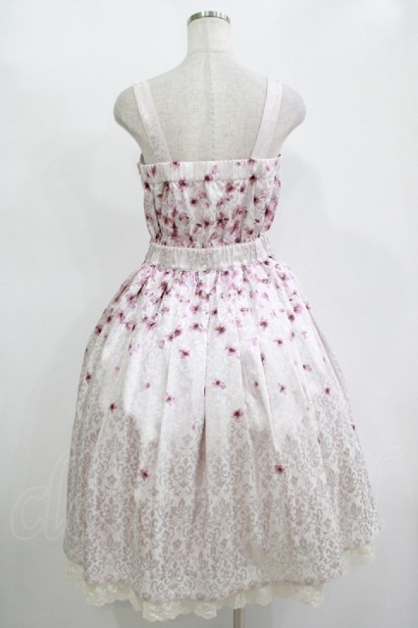 画像3: axes femme kawaii / 桜柄ジャンパースカート M ピンク H-25-11-13-1002-AX-OP-NS-ZH (3)