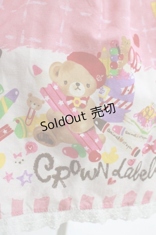 画像4: metamorphose / おえかきくまちゃんミニスカート Free ピンク H-25-11-13-1018-ME-SK-NS-ZH (4)