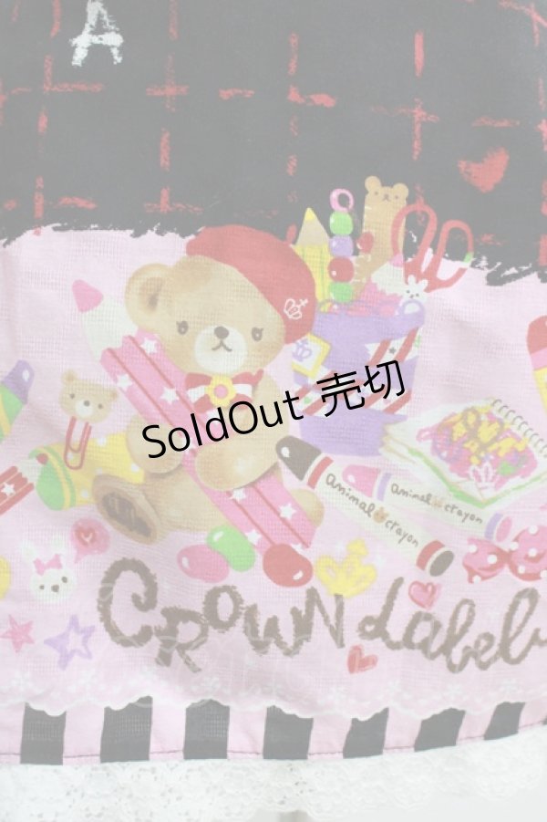 画像4: metamorphose / おえかきくまちゃんミニスカート Free ブラック H-25-11-13-1019-ME-SK-NS-ZH (4)