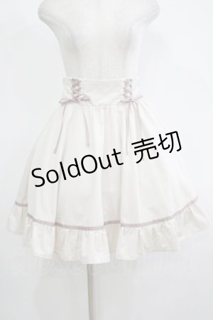 画像: Blue rouge / ダブルレースアップスカート Free 生成り H-25-11-13-1024-CA-BL-NS-ZH