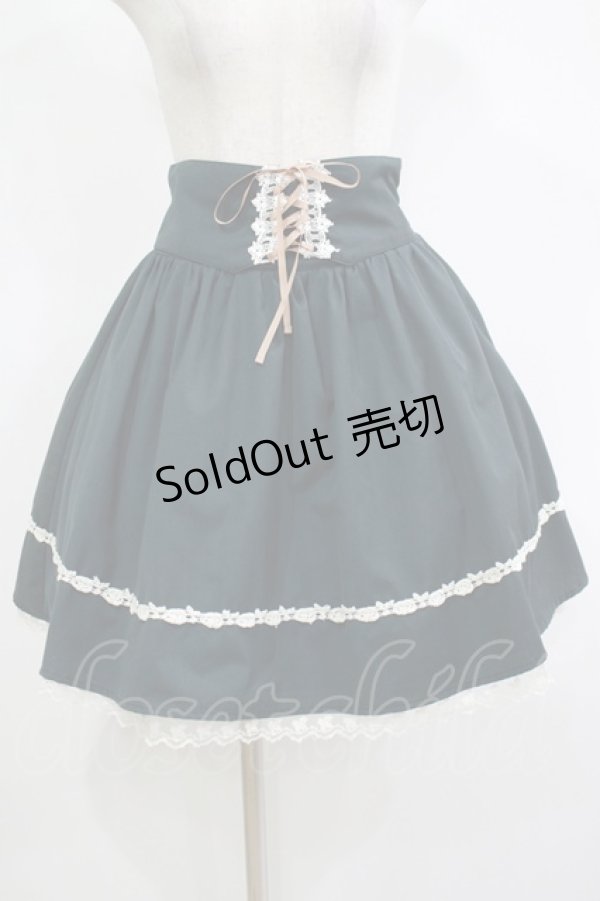 画像1: Blue rouge / レースアップスカート Free グリーン H-25-11-13-1025-CA-OP-NS-ZH (1)