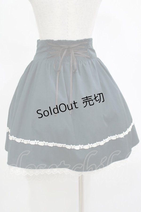 画像3: Blue rouge / レースアップスカート Free グリーン H-25-11-13-1025-CA-OP-NS-ZH (3)