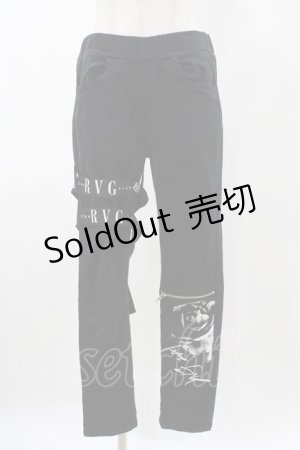 画像: SEX POT ReVeNGe / アシメデザインパンンツ M 黒 H-25-11-13-009-SP-PA-KB-ZH