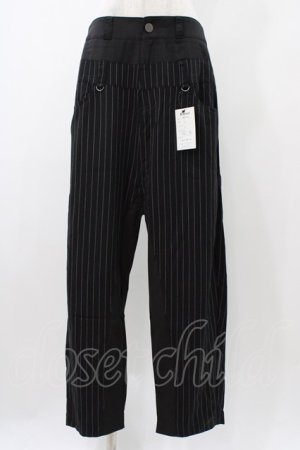 画像: Deorart / ストライプ切替パンツ M ブラックストライプ H-25-11-13-010-PU-PA-KB-ZH