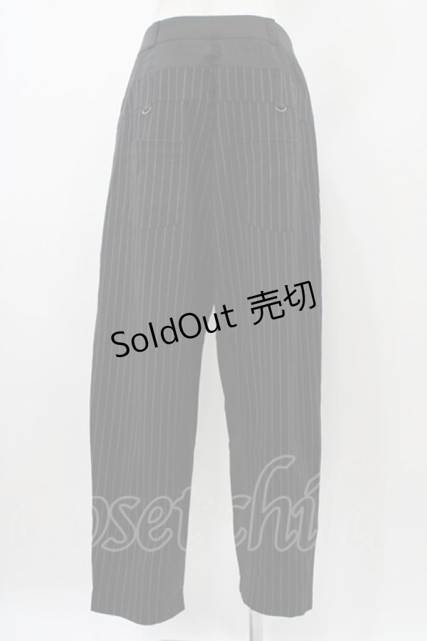 画像2: Deorart / ストライプ切替パンツ M ブラックストライプ H-25-11-13-010-PU-PA-KB-ZH (2)