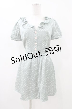 画像: MILK / ラッフルカラーコンビネゾン  グリーン H-25-11-13-012-ML-PA-KB-ZT465