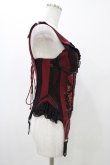 画像3: Ozz oneste / 薔薇刺繍コルセットビスチェ  赤 H-25-11-13-013-OO-TO-KB-ZH (3)