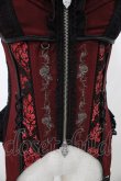 画像4: Ozz oneste / 薔薇刺繍コルセットビスチェ  赤 H-25-11-13-013-OO-TO-KB-ZH (4)