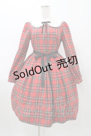 画像: Emily Temple cute / パリジェンヌタータンワンピース  レッド H-25-11-13-015-ET-OP-KB-ZH