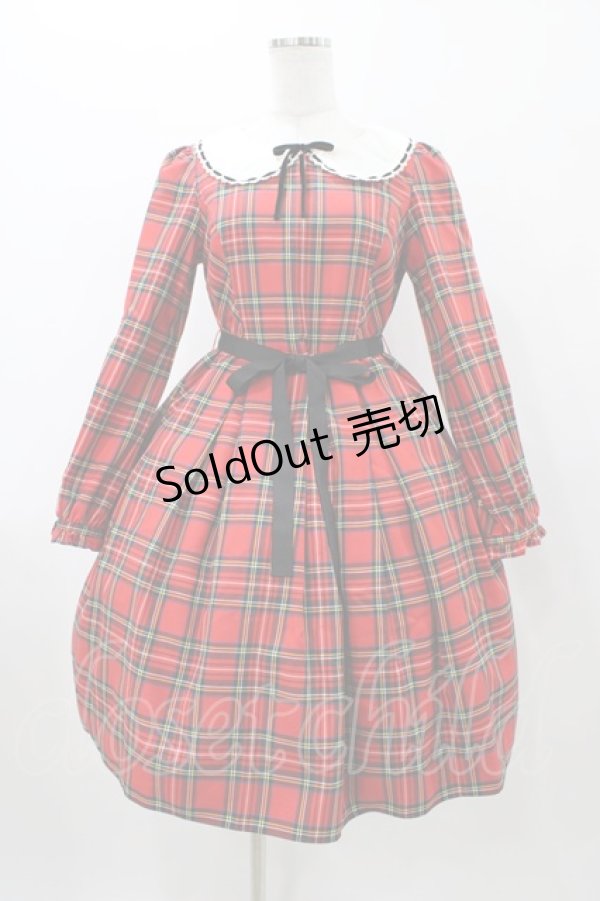 画像1: Emily Temple cute / パリジェンヌタータンワンピース  レッド H-25-11-13-015-ET-OP-KB-ZH (1)