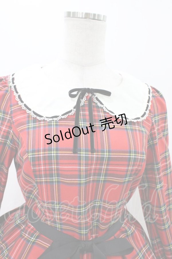 画像4: Emily Temple cute / パリジェンヌタータンワンピース  レッド H-25-11-13-015-ET-OP-KB-ZH (4)