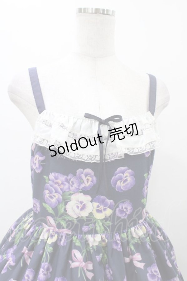 画像4: Emily Temple cute / Pansy ribbonキャミワンピース M ネイビー H-25-11-13-016-ET-OP-KB-ZH (4)