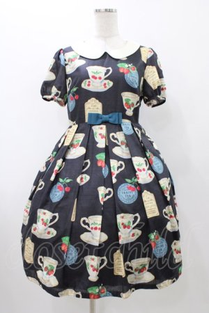 画像: Leur Getter / フルーツティータイム袖付ワンピース M ネイビー H-25-11-13-017-LU-OP-KB-ZH