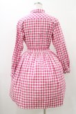 画像2: MILK / ギンガムロングワンピース  ピンク H-25-11-13-018-ML-OP-KB-ZH (2)