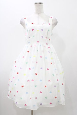 画像: MILK / ハートキャンディBabydoll  ホワイト×キャンディハート H-25-11-13-022-ML-OP-KB-ZH