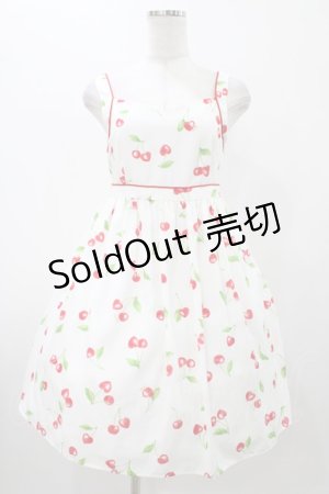 画像: 【SALE】MILK / ハートチェリーベビードール  オフ×レッド H-25-11-13-023-ML-OP-KB-ZT467