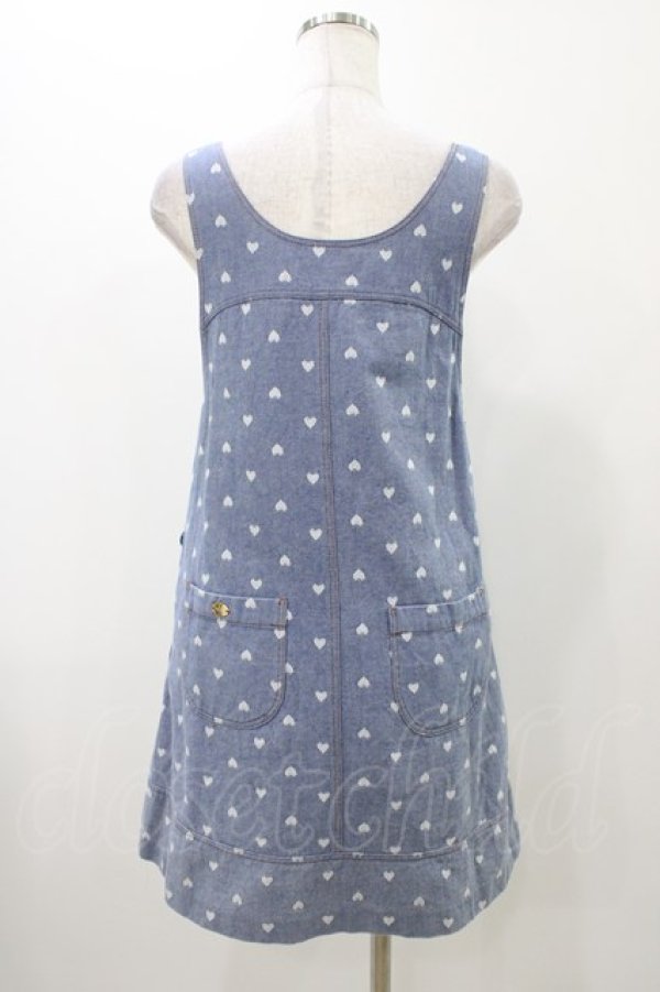 画像2: MILK / ハートデニムジャンスカ  ブルー H-25-11-13-028-ML-OP-KB-ZT465 (2)