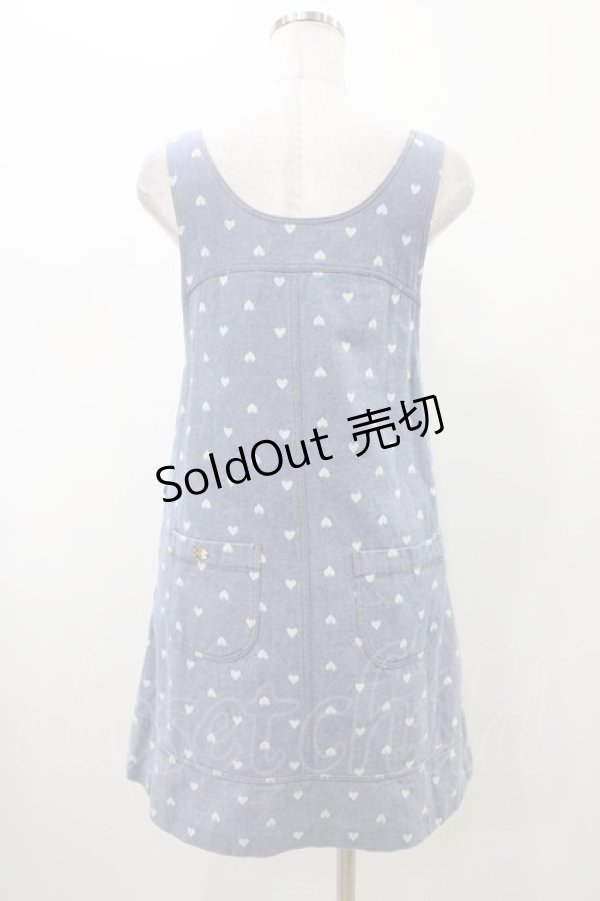 画像2: 【SALE】MILK / ハートデニムジャンスカ  ブルー H-25-11-13-028-ML-OP-KB-ZT465 (2)