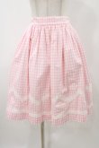 画像1: Shirley Temple / ギンガムミドルスカート  ピンク H-25-11-13-030-ET-SK-KB-ZH (1)