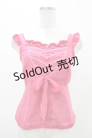 画像: MILK / リトルハートキャミ  ピンク H-25-11-13-036-ML-TO-KB-ZH