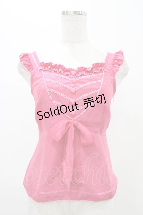 画像1: MILK / リトルハートキャミ  ピンク H-25-11-13-036-ML-TO-KB-ZH (1)